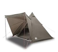 Tienda de Campaña Familiar Tipi 6 Personas Impermeable Marrón