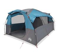 Tienda De Campaña Familiar Túnel 6 Personas Impermeable Azul Vidaxl