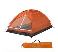 Tienda de campaña ligera para 2 personas para acampar al aire libre con postes de fibra de vidrio de paso rápido, protector solar resistente al viento, 78.7 x 59.1 pulgadas