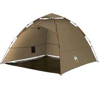Tienda de campaña para 4 personas de montaje rápido, con diseño de cúpula y camuflaje, de 260x246x180 cm, fabricada en poliéster, incluye bolsa de transporte y estacas, ideal para camping, pesca y act