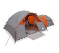 Tienda De Campaña Para 5 Personas Impermeable Gris Y Naranja Vidaxl