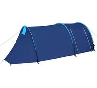 Tienda de campaña para acampar, color azul marino y azul claro, ultraligera, tipo túnel, con material transpirable, suelo impermeable, diseño de montaje rápido y mosquitera, ideal para acampada al air