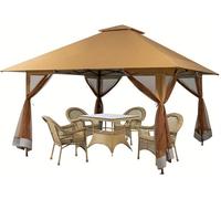 Tienda de campaña para eventos - Gazebo - Pabellón de jardín - Tienda de campaña para fiestas - Tienda de campaña para jardín - 400x400 cm