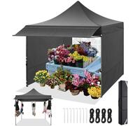 Tienda de campaña para fiestas - Gazebo plegable - Tienda de campaña - Pantalla para fiestas - Impermeable - 3x3 metros - Estructura ajustable -