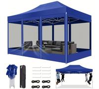 Tienda de campaña para fiestas - Pabellón - Tienda de campaña para eventos - Tienda de campaña para jardín - Gazebo plegable - 3x4,5 metros