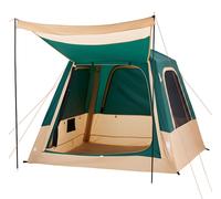Tienda de campaña VEVOR para 4 personas, tienda familiar inflable con bomba recargable, tubo de aire de TPU y 5 ventanas de mosquitera, tienda con compartimentos para familias que acampan y hacen send
