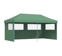 Tienda De Fiesta Plegable Pop-up Con 3 Paredes Laterales Verde Vidaxl
