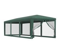 Tienda de recepción con marco de hierro y 8 paredes de malla 3 x 9 m | HDPE resistente al agua, solar, circulación de aire, contra los es, montaje fácil