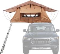 Tienda de techo rígida para 2-3 personas, impermeable, para vehículos todoterreno, SUV y camionetas, con escalera