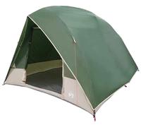 Tienda de trekking, diseño espacioso, material resistente, color verde militar