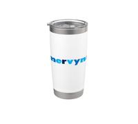 Tienda departamental retro con logotipo vintage de Mervyn's California Vaso térmico de acero inoxidable de doble pared