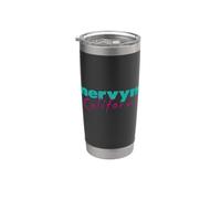 Tienda departamental retro con logotipo vintage de Mervyn's California Vaso térmico de acero inoxidable de doble pared