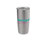 Tienda departamental retro con logotipo vintage de Mervyn's California Vaso térmico de acero inoxidable de doble pared