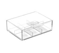 TIENDA EURASIA - Cajonera Plástico Transparente, Organizador de Escritorio Modular, Util para Oficina, Baño Transparent
