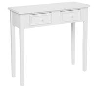 TIENDA EURASIA® Consola Mesa de Entrada - Mueble Recibidor - Estilo Clásico con 2 Cajoneras 80 x 30 x 76 cm (E)
