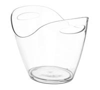 TIENDA EURASIA - Cubitera Botellas | Doble Asa | MaterialPlastico (Poliestireno) | Color Transparente | Medidas 26 x 34.5 x 25.5 cm | Capacidad 8 litros | Cubiteras para Botellas