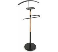 TIENDA EURASIA - Galan de Noche para Dormitorio, 46,5x112xø28 cm Moderno con 2 Perchas y 1 Estante