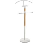 TIENDA EURASIA - Galan de Noche para Dormitorio, 46,5x112xø28 cm Moderno con 2 Perchas y 1 Estante