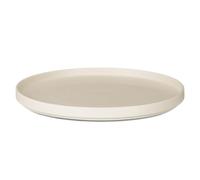 TIENDA EURASIA - Pack de 6 Platos Lisos | Color Beige | Material Cerámica | Redondo | Medidas 20x20x2 cm, 15x15x7 cm y 26x26x2.2 cm | Platos Vajilla | Diseño Apilable y Borde Elevado (Llano 26 cm)