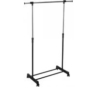 TIENDA EURASIA - Perchero de Pie Burro Extensible, Resistente con 4 Ruedas, Extensible 81-120x42x96-168cm