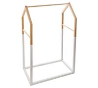 TIENDA EURASIA - Perchero de Ropa Infantil | Perchero Tipo Burro de Ropa Infantil | Estructura de Madera Resistente | Diseño Nórdico | Ideal para Decoración de Interior (Casa - 60 x 37 x 100 cm)