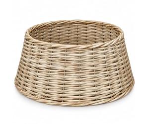 TIENDA EURASIA - Pie de Árbol de Navidad de Mimbre | Cubre Árbol de Navidad | Base Decorativa para Árbol | Decoración Navidad (45 x 20 x 55 cm, Natural)