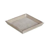 TIENDA EURASIA® Plato Decorativo de Madera - Centro de Mesa - Vacia Bolsillos - Diseño Original - Acabado Decapado - 20.5 x 20.5 x 2.7cm (Cuadrado Decapado - 1427) Cuadrado 20,5x20,5x2,7