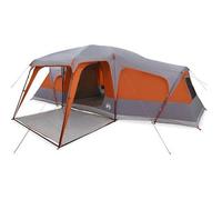 Tienda Familiar Con Porche 9 Personas Impermeable Gris Naranja Vidaxl