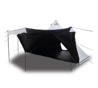 Tienda Familiar Tipi 8 Personas Tela Opaca Impermeable Blanca Vidaxl