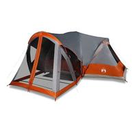 Tienda Familiar Tipi Para 8 Personas Impermeable Gris Naranja Vidaxl