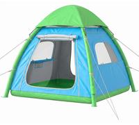 Tienda inflable Outsunny para 2-3 personas. Montaje rápido, ideal para camping y actividades al aire libre
