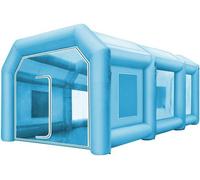Tienda inflable para cabina de pintura - 8x4,5x3 metros - Poliéster Oxford 210D - Ideal para pintura y reparación de automóviles