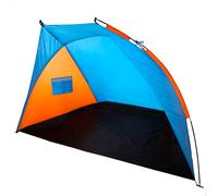 Tienda Paravientos Aktive Impermeable para 3 Personas, 200x125x120 Cm, Azul y Naranja
