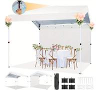 Tienda pop-up de un solo toque - Tienda plegable - Tienda para fiestas - Puesto de mercado - Protector solar - 3,05 x 3,05 metros