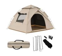 Relaxdays Tienda para 3-4 Personas, Montaje rápido y automático, Beige