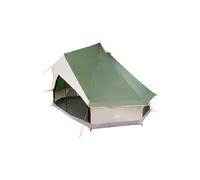 vidaXL Carpa Tipi con Techo Verde 400 x 346 x 250 cm tafetán, Tienda Tipi Moderna, jardín y terraza, Espacio Familiar para Acampar, Equipo Outdoor para Disfrutar el Verano