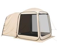 Tienda tipo invernadero, 1825 x 1825 x 2200 mm, tienda pop-up para SUV con espacio para 4-6 personas, toldo portátil con mosquiteras, incluye bolsa de transporte, ideal para acampar en coche, jardín y