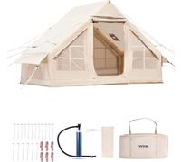 Tiendas inflables VEVOR para camping, de 3x2x2 metros, para 3-5 personas, fabricadas con tela Oxford 300D, aptas para todas las estaciones, con 2 puertas y 2 ventanas de mosquitera, e incluyen una bol
