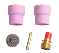 TIG - Kit de accesorios de antorcha para la serie WP-9 20 25, incluye copas de cerámica acampanadas #12, boquilla de lente de gas y difusores, compatible con antorchas estilo FUPA