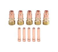 TIG Kit de lentes de gas para WP-17 WP-18 WP-26, 10N23S juego de pinzas con boquilla 17GL116, conjunto de boquilla de gas de cuerpo corto de 1/16 pulgadas y 1.6 mm, antorcha de soldadura profesional