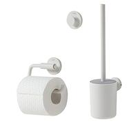 Tiger Urban - Juego de accesorios de aseo (Escobillero con escobilla, portarrollos sin tapa, gancho de toalla) Blanco