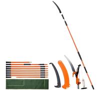 Tijera de poda manual VEVOR, extensible de 2,2 a 8,2 metros, con cuchilla y tijera de acero afilado, ideal para cortar ramas altas. Tijera de poda ligera con mangos de fibra de vidrio, perfecta para p
