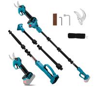 Tijera de Podar Eléctrica en Percha 2-en-1, Compatible con Baterías Makita, Diámetro de Corte 30 mm, Cortasetos sin Escobillas para Jardín y Poda de Árboles, Longitud Extensible 2 m (Sin Batería)
