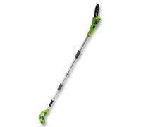 Tijera de podar inalámbrica Greenworks de 24V, con una longitud de corte de 20 cm, alcance de 2,68 metros, motosierra de 8 pulgadas, lubricación automática, velocidad de cadena de 6,7 m/s, solo herram