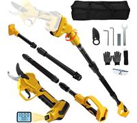 Tijera de ramas eléctrica telescópica 2 EN 1 para Dewalt 20V 18V | sin batería Jardín tijeras de podar Barra Motor sin escobillas Eléctrico Sierra de ramas Batería para podar árboles árboles