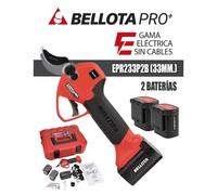 TIJERA ELÉCTRICA BELLOTA EPR233P2B (33MM) 2 BATERÍAS - I.V.A INCLUIDO.