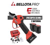 TIJERA ELÉCTRICA BELLOTA EPR238P2B (38mm.) 2 BATERÍAS - IVA INCLUIDO.