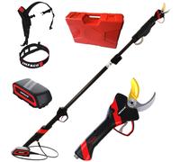 Tijera eléctrica de poda Infaco F3020 con pértiga telescópica en carbono telescópica 147.5-212 cm - Batería y mochila de serie - Diámetro de corte 40 mm