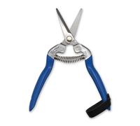 Tijera recoleccion m/azul recta larga inox m110
