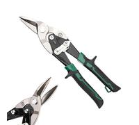 Tijeras de aviación, 25 cm de corte derecho | Cortador para chapa - Para renovación doméstica, reparación de coches, talleres, instalación de conductos, cubierta de mantenimiento
